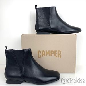 CAMPER Casi Myra Bootie - Black Leather